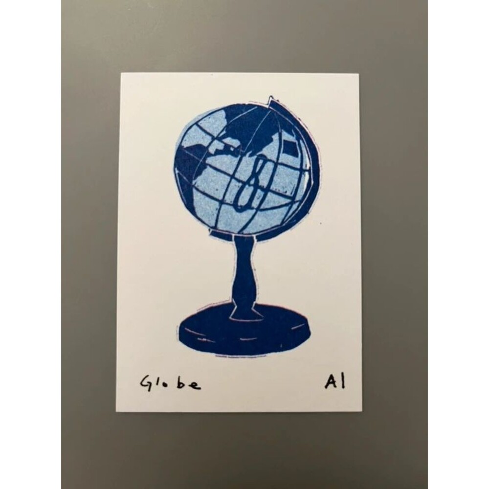 Ana Inciardi Mini Print - Globe